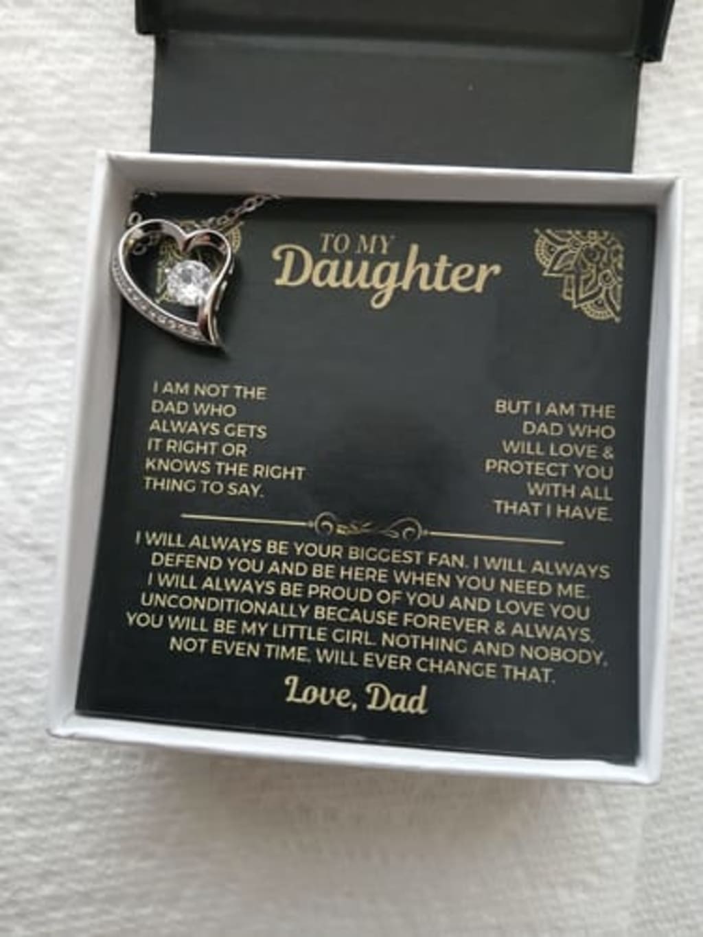 You will always be my little girl - Necklace for Daughter from Dad