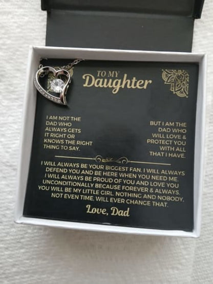 You will always be my little girl - Necklace for Daughter from Dad